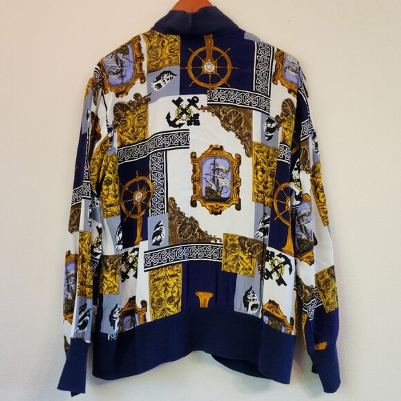 Saint Germain Paris Women M Nautical Theme Light Jacket Old Money Vtg Retro 80' - Picture 11 of 16